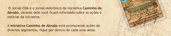O Jornal CDA &eacute; o jornal eletr&ocirc;nico da Iniciativa Caminho de Abra&atilde;o, atrav&eacute;s dele voc&ecirc; ficar&aacute; informado sobre as a&ccedil;&otilde;es e not&iacute;cias da Iniciativa. A Iniciativa Caminho de Abra&atilde;o est&aacute; promovendo a&ccedil;&otilde;es de diversos segmentos, fique por dentro de cada uma delas.